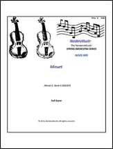 Minuet Orchestra sheet music cover